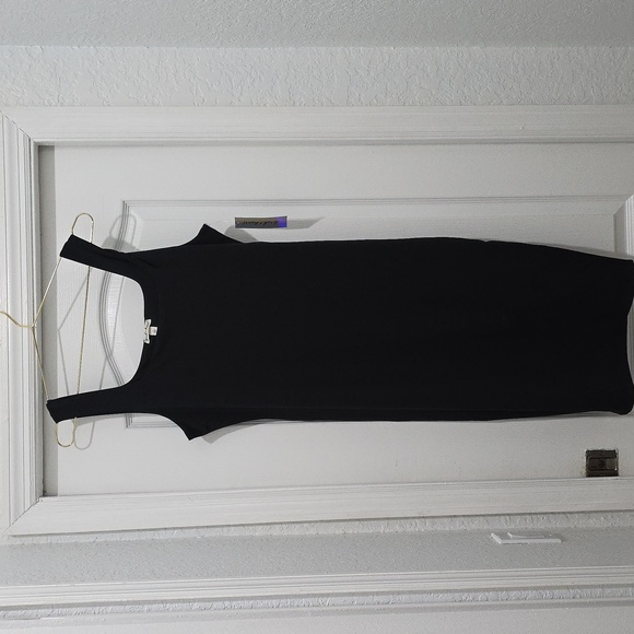 NWT Derek Heart Classic Black Midi Dress - Picture 1 of 3